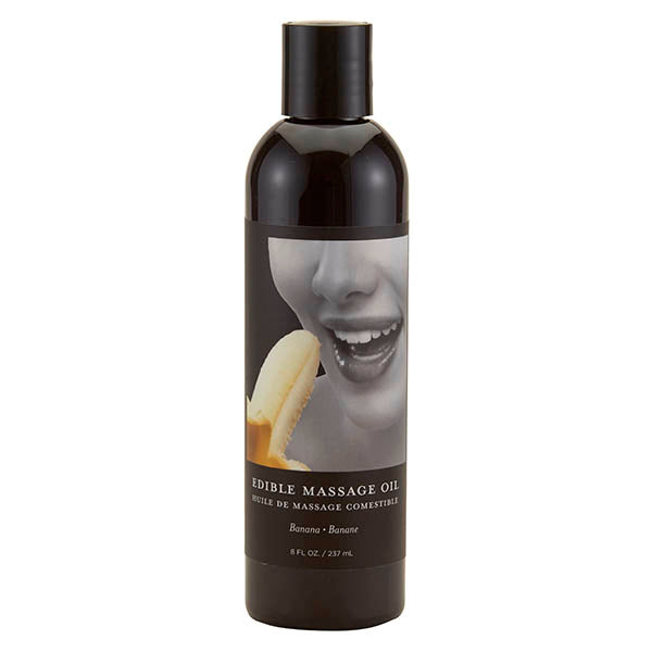 Edible Massage Oil - Banana Flavoured - 237 ml Bottle - Just for you desires