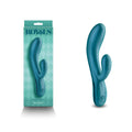 Royals - Regent - Metallic Green - Metallic Green 19.3 cm USB Rechargeable Rabbit Vibrator - Just for you desires