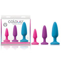Colours Pleasures Trainer Kit - Coloured Butt Plugs - Set of 3 Sizes - Just for you desires