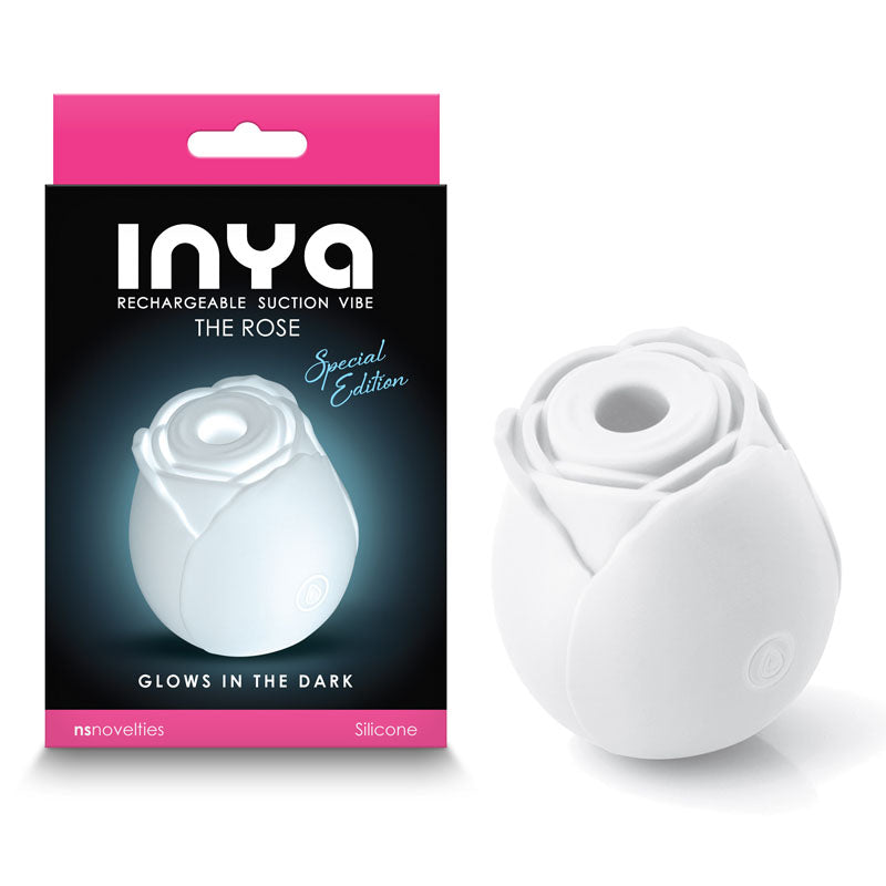INYA The Rose - Glow - Glow In The Dark Clitoral Air Pulsation Stimulator - Just for you desires