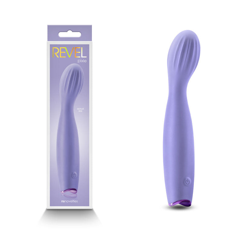 Revel Pixie - Purple - Purple 17.3 cm USB Rechargeable Vibrator - Just for you desires