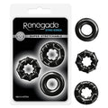 Renegade - Dyno Rings - Black Cock Rings - Set of 3 - Just for you desires