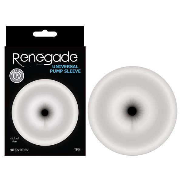Renegade Universal Pump Sleeve - Clear Ass-Shaped Penis Pump Sleeve - Just for you desires