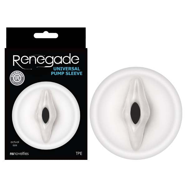 Renegade Universal Pump Sleeve - Clear Vagina-Shaped Penis Pump Sleeve - Just for you desires