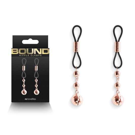 Bound Nipple Clamps - D1 - Rose Gold - Just for you desires