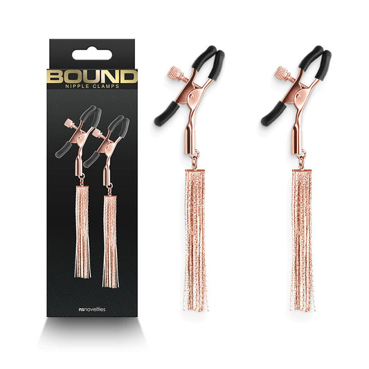 Bound Nipple Clamps - D2 - Rose Gold - Just for you desires