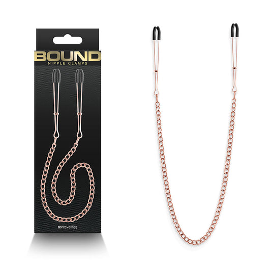 Bound Nipple Clamps - DC3 - Rose Gold - Just for you desires