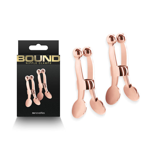 Bound Nipple Clamps - C1 - Rose Gold - Just for you desires