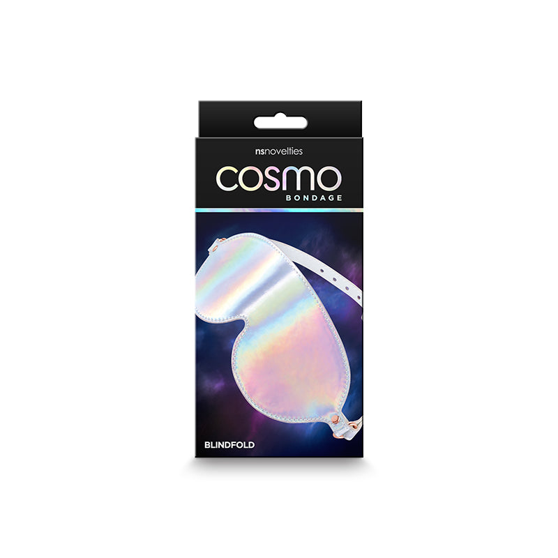 Cosmo Bondage Blindfold - Rainbow - Metallic Rainbow Eye Restraint - Just for you desires