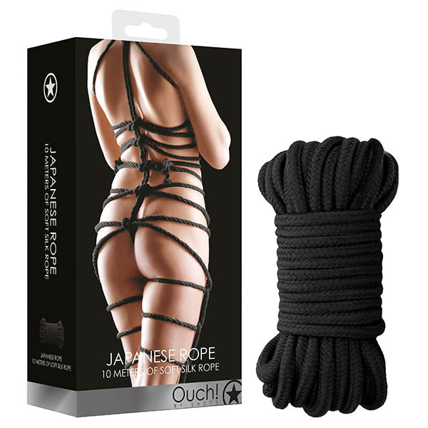 OUCH! Japanese Rope - Black - 10 metre Length - Just for you desires