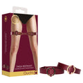 OUCH! Halo - Thigh Cuffs - Burgundy Leg Restraints - Just for you desires