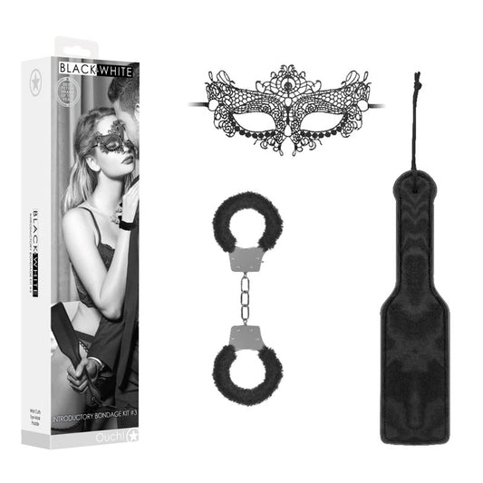 OUCH! Black & White Introductory Bondage Kit #3 - Just for you desires