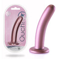 OUCH! Smooth Silicone G-Spot Dildo - 6'' / 14.5 cm - Rose Gold 14.5 cm Dildo - Just for you desires