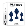 Playboy Pleasure TAIL TRAINER - Black Butt Plugs - Set of 3 Sizes - Just for you desires