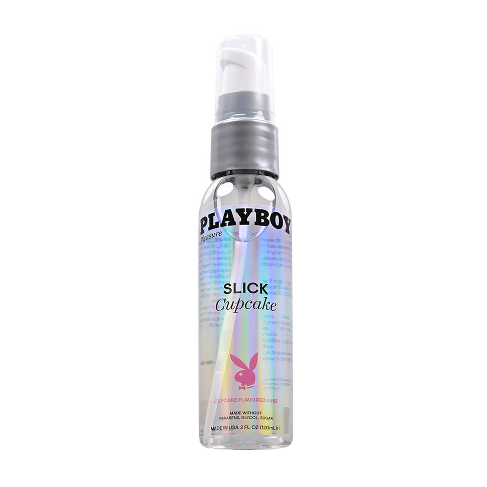 Playboy Pleasure SLICK CUPCAKE - 60 ml - Cupcake Flavoured Water Based Lubricant - 60 ml Bottle - Just for you desires