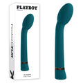 Playboy Pleasure ON THE SPOT - Blue 21.6 cm USB Rechargeable G-Spot Vibrator - Just for you desires