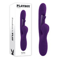 Playboy Pleasure THE THRILL - Purple 24.4 cm USB Rechargeable Rabbit Vibrator - Just for you desires