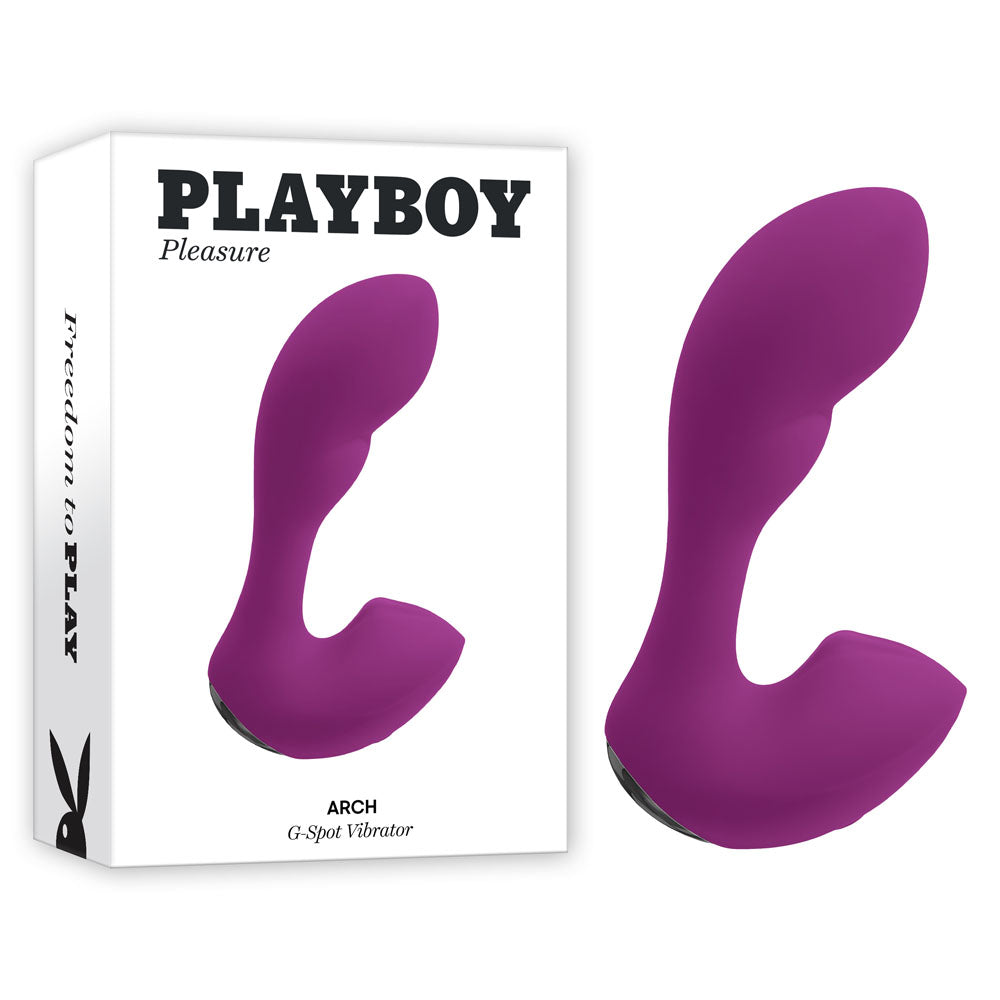Playboy Pleasure ARCH - Purple 14.1 cm USB Rechargeable G-Spot Vibrator - Just for you desires