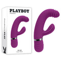 Playboy Pleasure TAP THAT - Purple 16.5 cm USB Rechargebale Rabbit Vibrator - Just for you desires