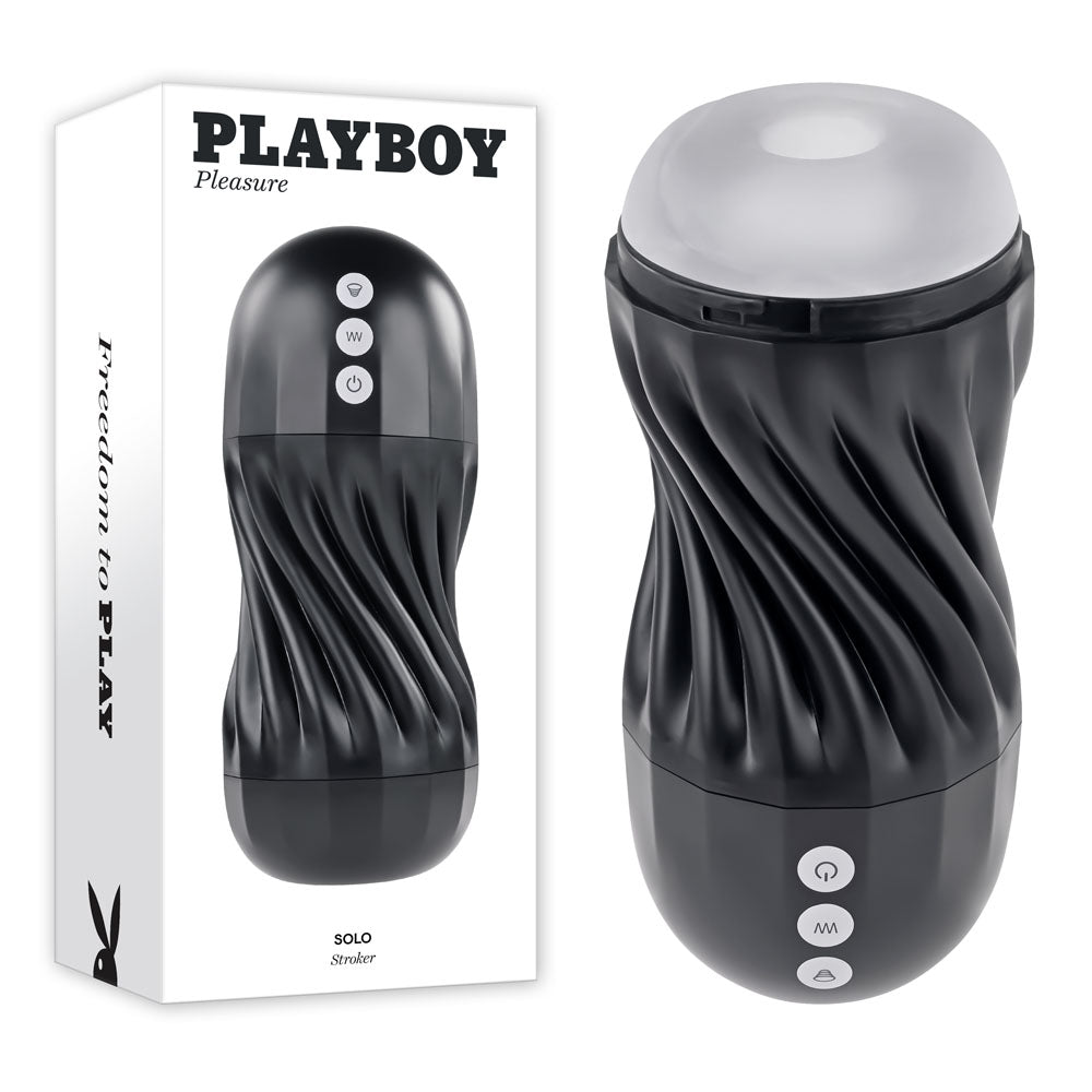 Playboy Pleasure SOLO - USB Rechargeable Vibrating and Sucking Stroker - Just for you desires