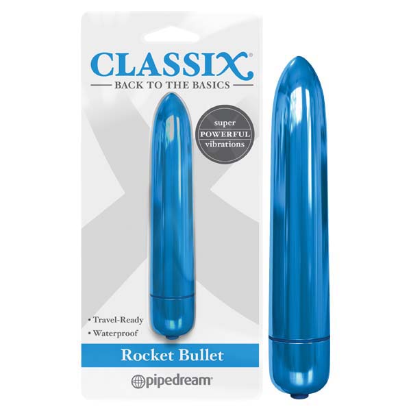 Classix Rocket Bullet - Metallic Blue 8.9 cm Bullet - Just for you desires
