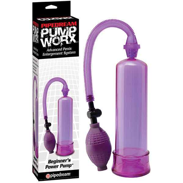 Pump Worx Beginner's Power Pump - Purple Penis Pump - Just for you desires