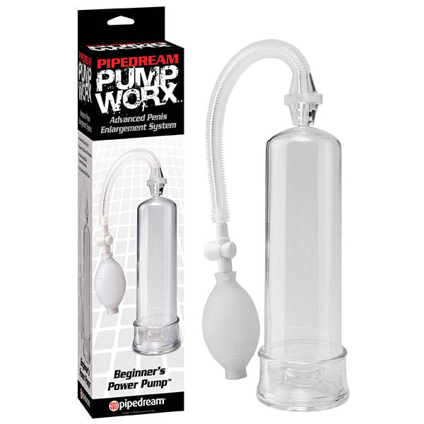 Pump Worx Beginner's Power Pump - Clear Penis Pump - Just for you desires