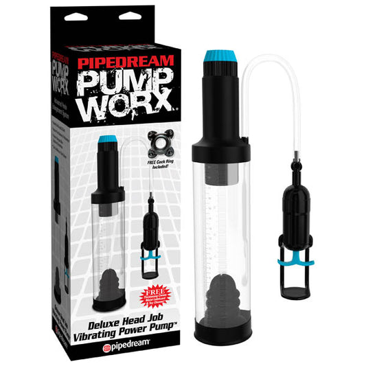 Pump Worx Deluxe Head Job Vibrating Power Pump - Just for you desires