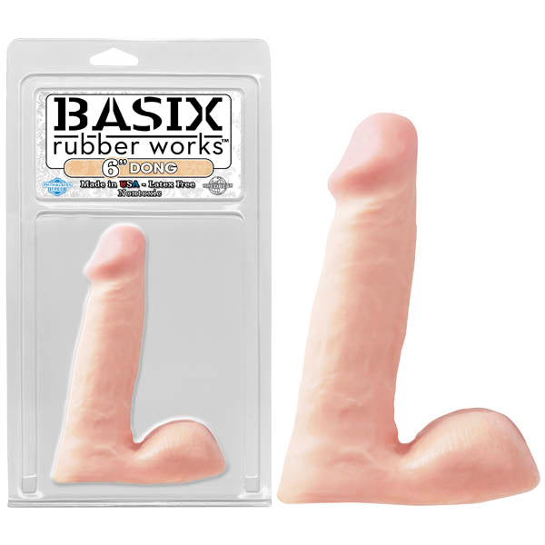 Basix Rubber Works 6'' Dong - Flesh 15.25 cm (6'') Dong - Just for you desires