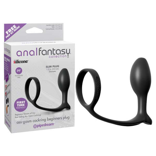 Anal Fantasy Collection Ass-Gasm Cock Ring Beginners Plug - Just for you desires