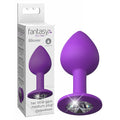 Fantasy For Her Little Gem Medium Plug - Purple 8.1 cm Butt Plug With Jewel Base - Just for you desires
