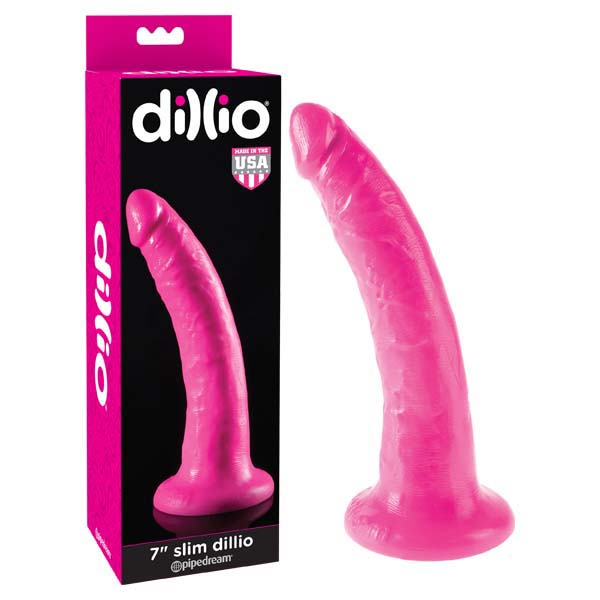 Dillio 7'' Slim - Pink 17.8 cm Dong - Just for you desires