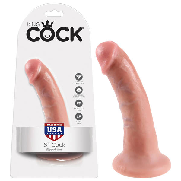 King Cock 6'' Cock - Flesh 15.2 cm (6'') Dong - Just for you desires