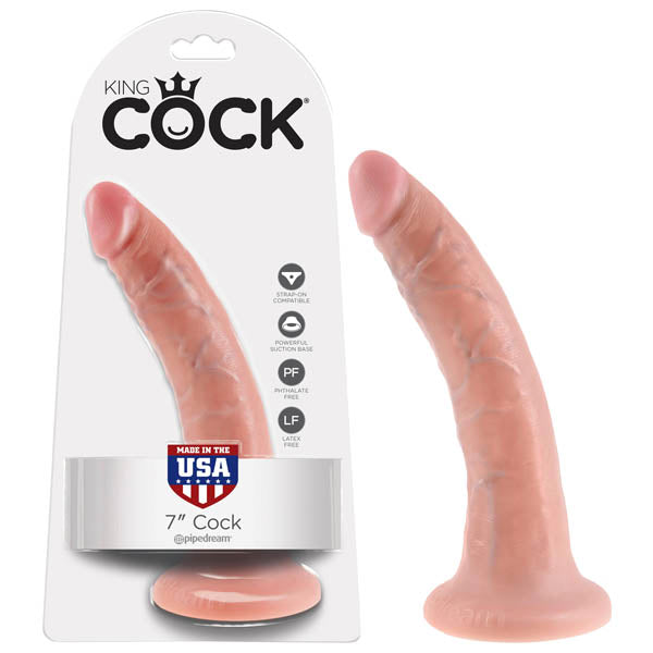 King Cock 7'' Cock - Flesh 17.8 cm (7'') Dong - Just for you desires