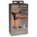 King Cock Elite Comfy Silicone Body Dock Kit - Body Dock Strap-On Harness with Tan 17.8 cm Dong - Just for you desires