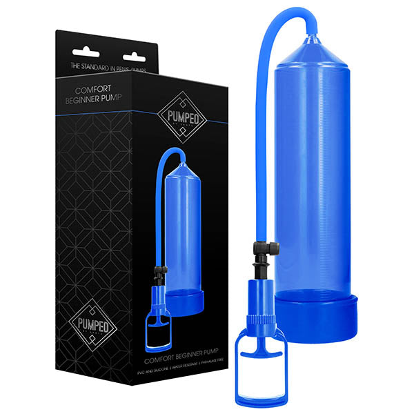 Pumped Comfort Beginner Pump - Blue Penis Pump - Just for you desires