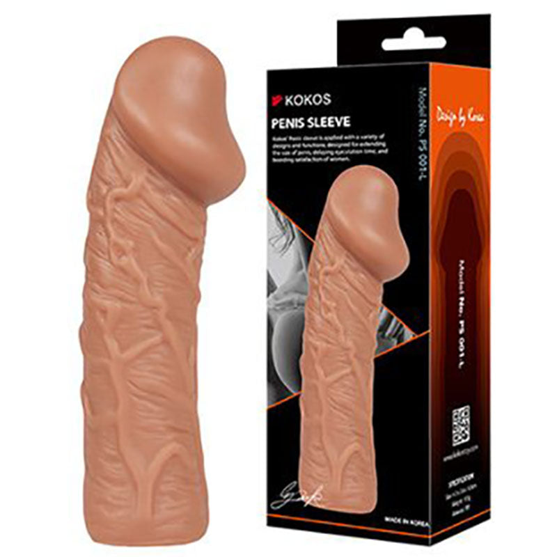 Kokos Penis Sleeve 1 - Flesh Large Penis Extension Sleeve - Just for you desires