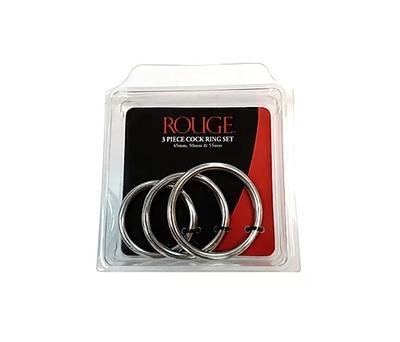 Stainless Steel 3 Cock Ring Set - Just for you desires