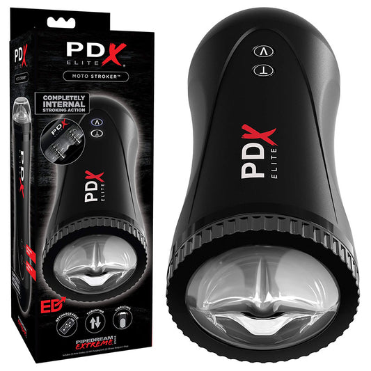 Pipedream Extreme Toyz Elite Moto Stroker - Black Powered Masturbator