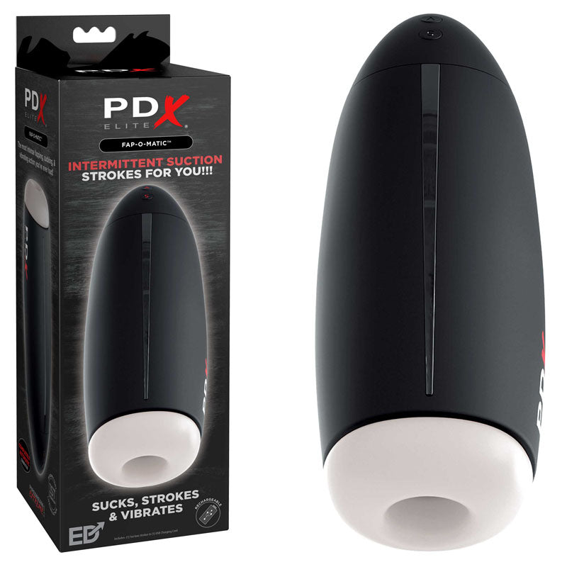 Pipedream Extreme Toys Elite Fap-O-Matic - USB Rechargeable Sucking Masturbator - Just for you desires