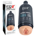 PDX Plus Shower Therapy - Soothing Scrub - Flesh - Flesh Discreet Vagina Stroker with Suction Base - Just for you desires