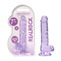 REALROCK 7'' Realistic Dildo With Balls - Purple 17.8 cm Dong - Just for you desires