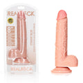 REALROCK Straight Realistic Dildo with Balls - 20.5 cm - Flesh 20.5 cm (8'') Dong - Just for you desires