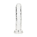 REALROCK 15.5 cm Straight Dildo - Clear - Clear 15.5 cm (6'') Dong - Just for you desires