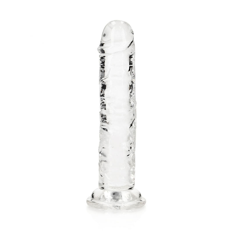 REALROCK 15.5 cm Straight Dildo - Clear - Clear 15.5 cm (6'') Dong - Just for you desires