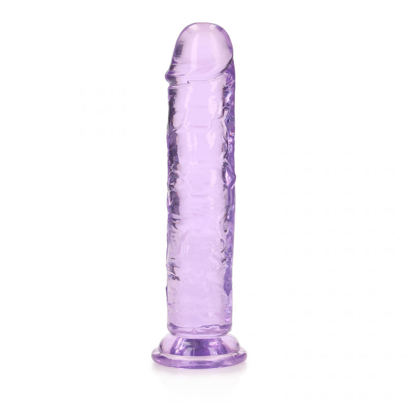 Real Rock 7"" Straight No Balls Purple - Just for you desires