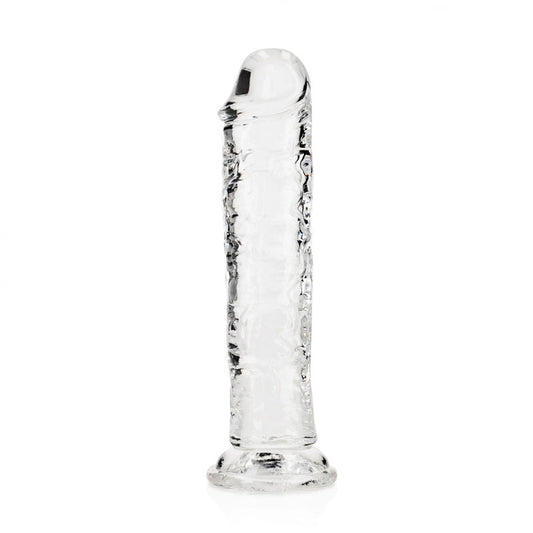 REALROCK 20 cm Straight Dildo - Clear - Just for you desires