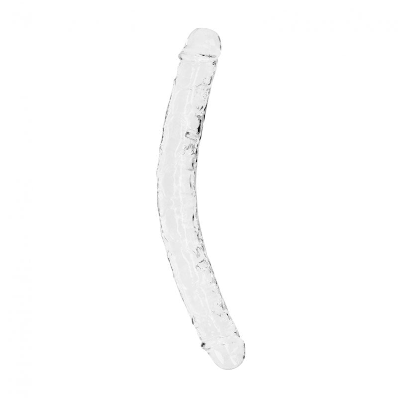 REALROCK 34 cm Double Dong - Clear - Clear 34 cm (14'') Double Dong - Just for you desires