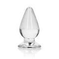REALROCK 9 cm Anal Plug - Clear - Clear 9 cm (3.5'') Butt Plug - Just for you desires