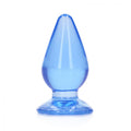 REALROCK 11.5 cm Anal Plug - Blue - Blue 11.5 cm (4.5'') Butt Plug - Just for you desires